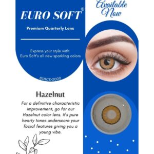 Euro Soft Azure Buy Online Women Contact Lenses for Girls (Blue, Emerald, Hazelnut, Chestnut, Ash Gray, Pearl Gray)
