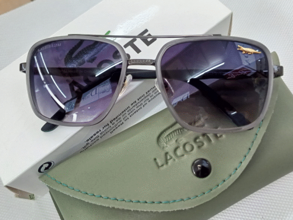 Lacoste Premium Square Sunglasses for Women & Men - UV Protection & Stylish Design - Image 3