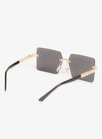 Chic Rimless Square Sunglasses - UV400 Protection | Unisex - Image 4