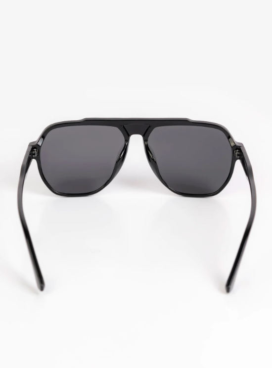 Classic Black Aviator Sunglasses for Men & Women | UV400 Protection | Stylish Full-Rim Design - Image 5